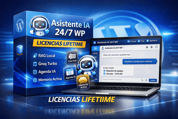 Asistente IA 24/7 WP – Lifetime